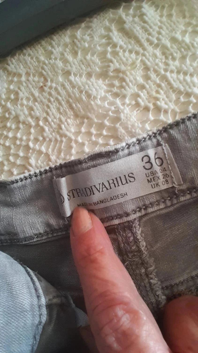 Jeans de color gris, Talla 36, Marca Stradivarius – photo 9